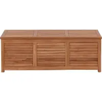 Venture Home Truhe "Trento, Teakholz-Kissenbox, belastbar bis 150 kg", braun (natur), B:130cm H:46cm T:70cm, Massivholz, Truhen, Truhe, Aufbewahrungsbox, Edelholz natur, witterungsbeständig, sitzfähig