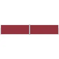 Syfax Seitenmarkise Ausziehbar Rot 180x1000 cm