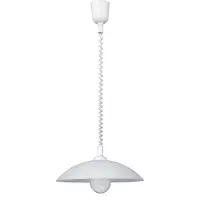 Rabalux 4780 Pendelleuchte 1 Spot Round, E27, weiß, rund, Standard, ø400mm