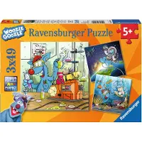 Ravensburger 3 x 49 Teile Kinder Puzzle Woozle Goozle Weltall, Labor... 08045