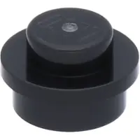 LEGO 100x schwarze Bauplatte 1x1 rund