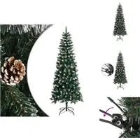 vidaXL Künstlicher Weihnachtsbaum mit Ständer Grün 210 cm PVC - Weihnachtsbäume