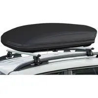 VDP Dachbox VDPMAA320 320 Liter abschließbar schwarz matt + Alu Relingträger CRV107O kompatibel mit Seat Tarraco 5 Türer ab 2019 offene Reling