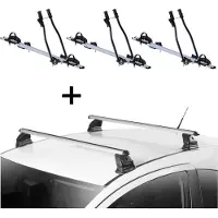 VDP 3x Fahrradträger SAGITTAR + Dachträger EVO ALU kompatibel mit für VW Amarok 3-5 Türer ab 2011