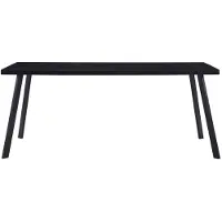 Syfax Esstisch Schwarz 160 x 80 x 75 cm Hartglas