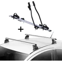 VDP Fahrradträger SAGITTAR + Dachträger EVO ALU kompatibel mit für Ford Connect 3-5 Türer 2002-2012