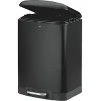 kela Treteimer Davino silent close 12l 27x23,5cm H:40cm Edelstahl schwarz