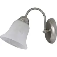 Rabalux 7361 Wandleuchte Francesca, E14, silber-weiß, Standard, 19cm