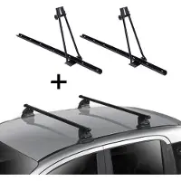 VDP 2x Fahrradträger ORION + Dachträger EVO Stahl kompatibel mit für Kia Cee'd (ED) 3-5 Türer 2006-2012