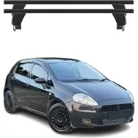 Menabo Dachträger Grundtäger für Fiat Grande Punto 2005-12 3tür ABE Alu Schwarz