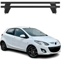Menabo Dachträger Grundträger für Mazda 2 2009-2013 Querträger ABE Alu Schwarz