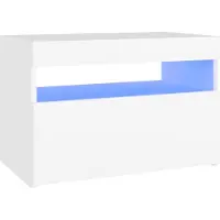 Syfax TV-Schrank mit LED-Leuchten Weiß 60x35x40 cm