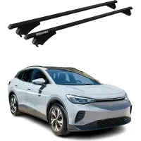 Menabo Dachgepäckträger, Querstange, für VW ID.4, Baujahr 2020-2024, Farbe: Schwarz