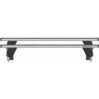 Menabo Delta Silver | Dachträger Peugeot - 3008 2016-2020 - Aluminium - Länge 137 cm - Tragkraft 50 kg - 2er-Pack