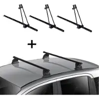 VDP 3x Fahrradträger ORION + Dachträger EVO Stahl kompatibel mit DS 3 3 Türer 2010-2019