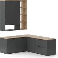 Vicco Wohnwand Wido Anthrazit 5 Teile, Model 49805