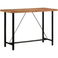 Syfax Bartisch 150x70x107 cm Massivholz Akazie und Eisen