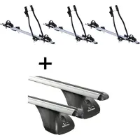 VDP 3x Fahrradträger SAGITTAR + Dachträger kompatibel mit für Mazda CX-7 5 Türer 2006-2012