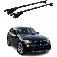 Menabo Grundträger Dachträger für BMW X1 E84 2009-2015 ABE Aluminium Schwarz 2x