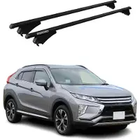 Menabo Dachgepäckträger, Querstange, für Mitsubishi Eclipse, Baujahr 2018-2024, Farbe: Schwarz