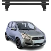 Menabo Dachträger Grundtäger für Suzuki Splash 2008-2014 ABE Alu Schwarz 2x