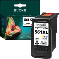 Evoke Patrone für Canon CL 561 XL ️️ PIXMA TS5351a TS5350a TS7450a TS5351 TS5352a TS5350 ️