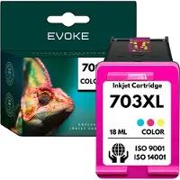 Evoke Patrone für HP 703 XL Farbe ️️ D730 F735 K109a K209a K510a ️