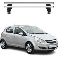 Menabo Dachträger Grundtäger für Opel Corsa 2006-2010 ABE Aluminium Silber 2tlg