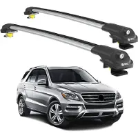 TURTLE DACHTRÄGER AIR-1 MERCEDES-BENZ M-CLASS ML-W166 2012 - 2019 , Silber