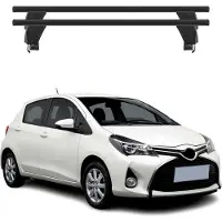 Menabo Dachträger Grundträger für Toyota Yaris 2011-2020 Querträger Schwarz ABE