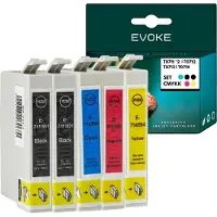 Evoke Patronen für Epson 711 712 713 714 XL ️️ DX4000 DX4400 DX7450 DX9400 DX8400 ️