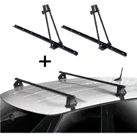 VDP 2x Fahrradträger ORION + Dachträger EVO Stahl kompatibel mit für Citroen C1 I 5 Türer 2005-2014