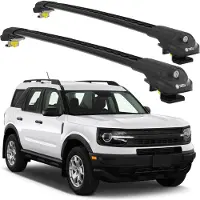 TURTLE DACHTRÄGER AIR-1 FORD BRONCO SPORT CX430 2021 2022 2023 2024 , Schwarz