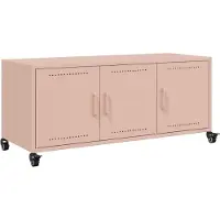 Syfax TV-Schrank Rosa 100,5x39x43,5 cm Stahl