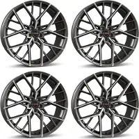BORBET 4 Felgen BY 8.0x18 ET45 5x114.3 TITAPM für Honda Accord Civic CR-V CR-Z e:Ny1 FR-V HR-V ZR-V 5x114.3 TITAPM für Honda Accord Civic