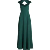 Vera Mont Abendkleid "Abendkleid mit Pailletten", Damen, Gr. 46, EURO, grün (schwarz emerald), Obermaterial: 100% Polyester Pol. recyc.., Kleider Abendkleid