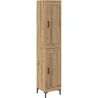 Syfax Highboard Artisan-Eiche 34,5 x 34 x 180 cm Holzwerkstoff