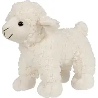 Uni Toys Uni-Toys - Lamm weiß - 19 cm (Länge) - Plüsch-Schaf, Bauernhoftier - Plüschtier, Kuscheltier