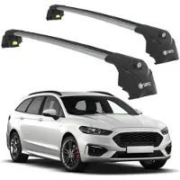TURTLE DACHTRÄGER AIR-2 , Silber FORD MONDEO ESTATE (CD391) 2015 - 2024 Kombi