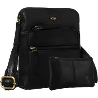 Peterson PTN 1903E-OPU-0321 Schwarze Ledertasche