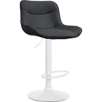 CLP Barhocker Vonore Kunstleder chrom - schwarz