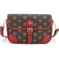 Baellerry Handtasche RE-36106 - Dunkelbraun / Rot KP36106