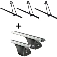 VDP 3x Fahrradträger ORION + Dachträger kompatibel mit für VW Golf V 3 Türer 2003-2008
