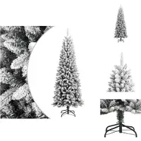 vidaXL Künstlicher Weihnachtsbaum Beschneit 210 cm PVC&PE - Weihnachtsbäume