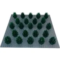 LEGO : 10x Gebüsch, dunkelgrün