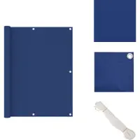 vidaXL Balkon-Sichtschutz Blau 120x600 cm Oxford-Gewebe - Sonnenschirme & Sonnenschutze
