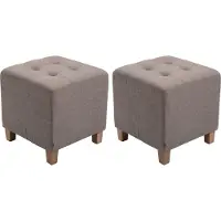 CLP 2er Set Sitzhocker Pharao, Farbe:rot