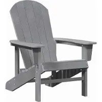 Syfax Adirondack-Stuhl Hellgrau HDPE