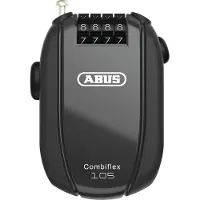 ABUS Kabelschloss Combiflex – Schloss zur Sicherung von Skiern, Helm, Kinderwagen und Gepäck – Rest 105 – 105 cm lang – 2,4 mm stark – mit Zahlencode – ohne Halter