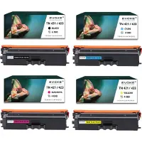 Evoke 4x Toner für Brother TN423B-423B TN421 TN423B CMYK = Schwarz + Blau + Rot + Gelb | Ersatz für DCP-L8410CDW MFC-8690CDW MFC-8900CDW